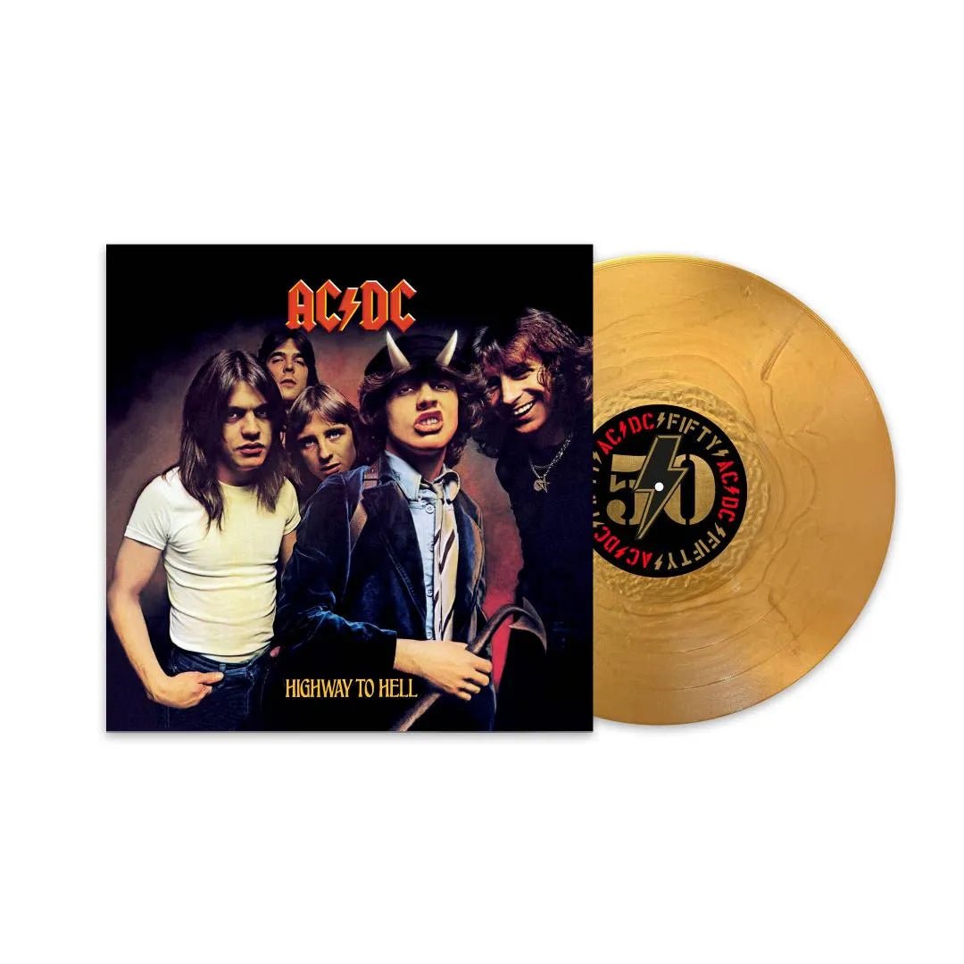 Limited edition AC/DC Highway To Hell 180g gold coloured vinyl reissue.