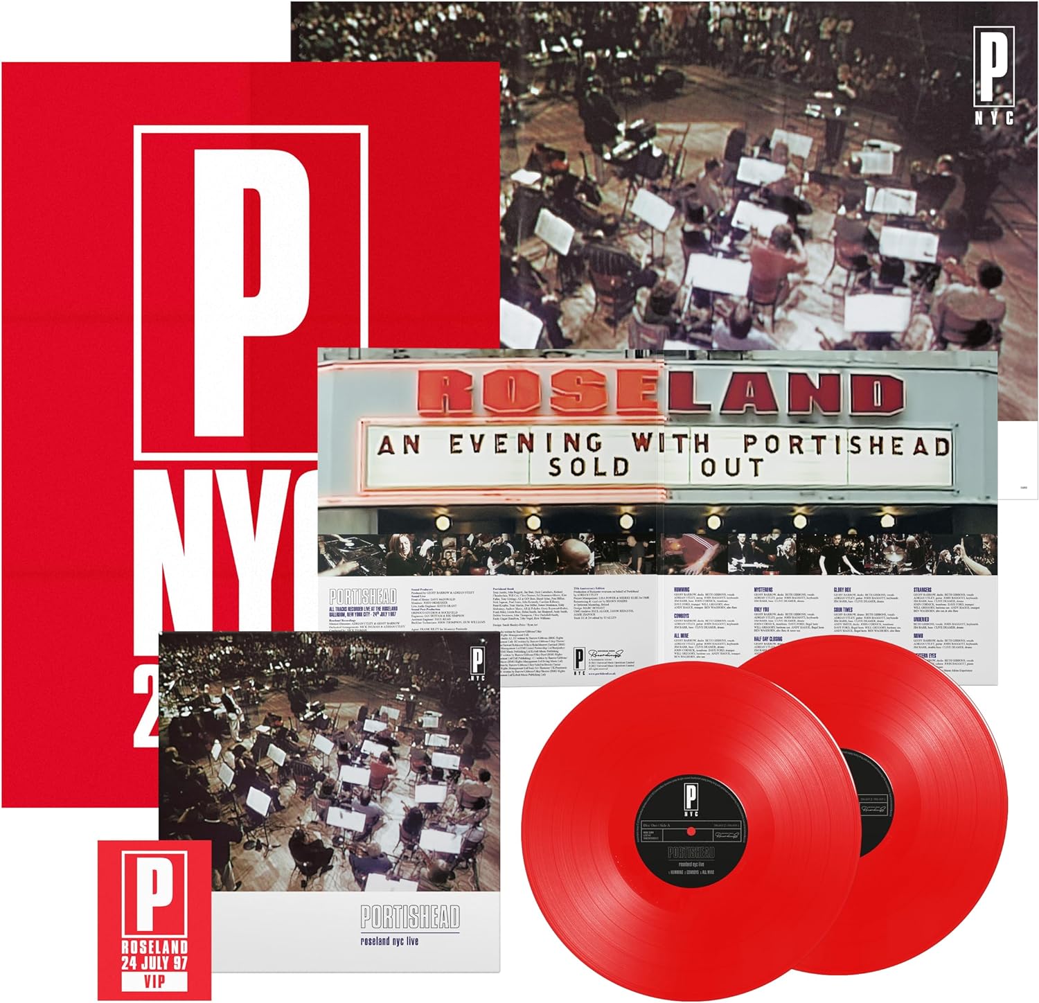 Portishead Roseland NYC red vinyl cover