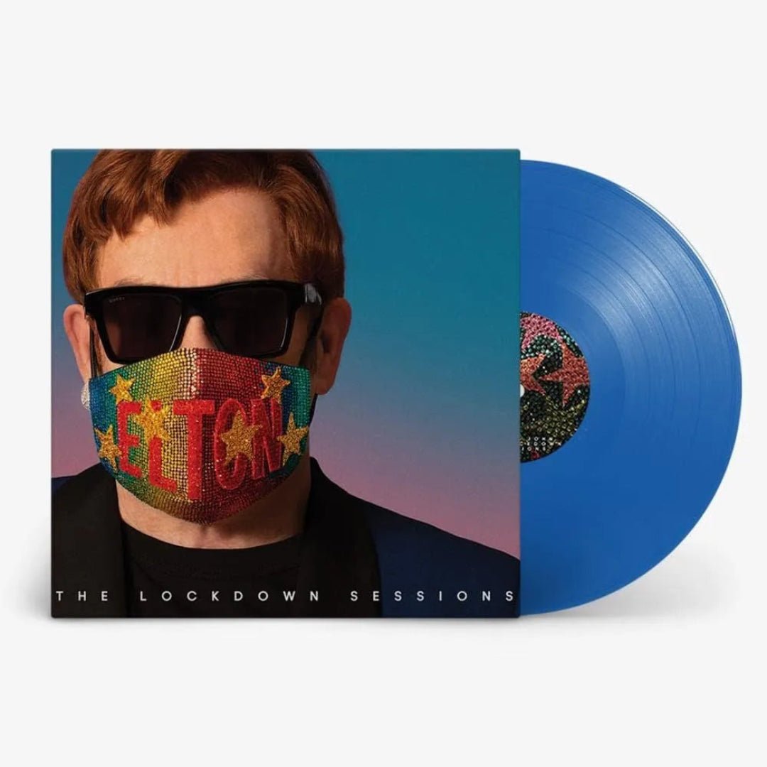Blue vinyl LP of Elton John collaborations album with Stevie Wonder, Miley Cyrus & more