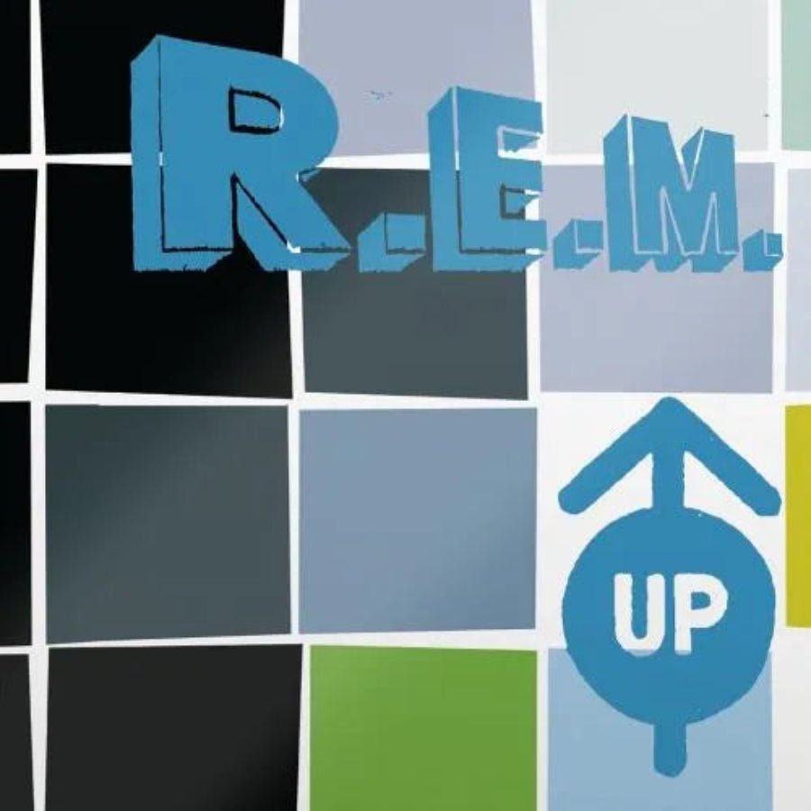 Front artwork of R.E.M.’s 1998 album Up, including hit singles Daysleeper & Lotus