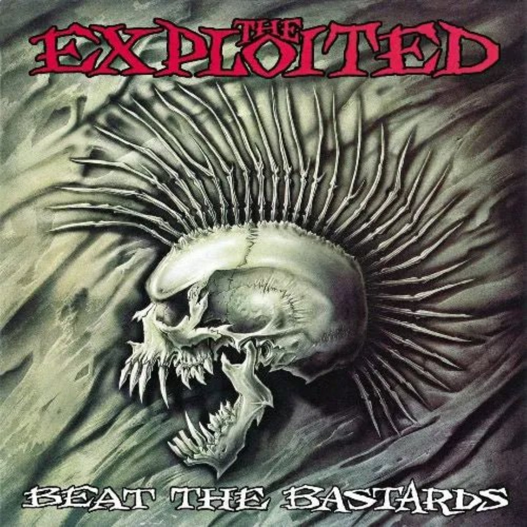 Exploited Beat The Bastards 2 LP red black splatter hardcore punk album