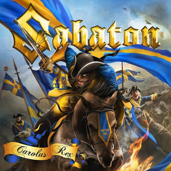 Sabaton - Carolus Rex (2964301) LP Swedish Version Blue & Yellow Sunburst Vinyl