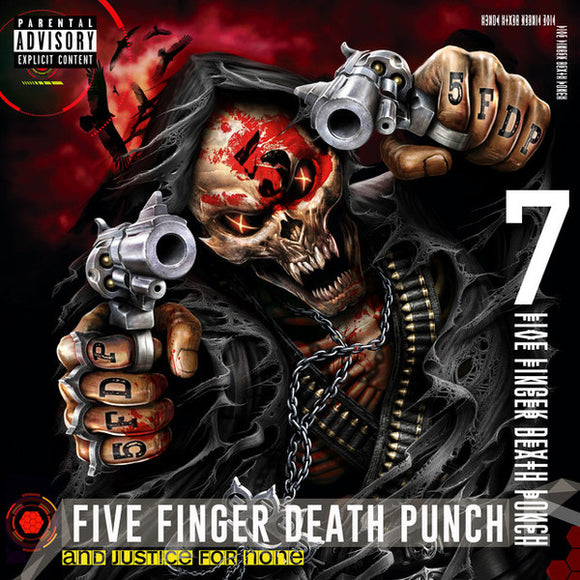 FIve Finger Death Punch - And Justice For None (BNM4581) 2 LP Set White Vinyl