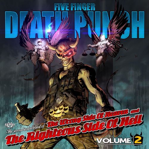 FIve Finger Death Punch - The Wrong Side of Heaven and the Righteous Side Of Hell, Vol. 2 (BNM4561) 2 LP Set Gold Vinyl