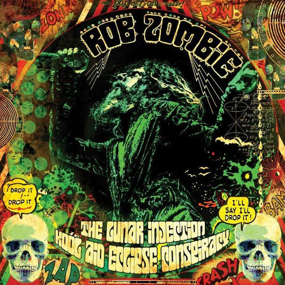 Rob Zombie - The Lunar Injection Kool Aid Eclipse Conspiracy (072736158112) LP Blue In Bottle Green & Black Splatter Vinyl