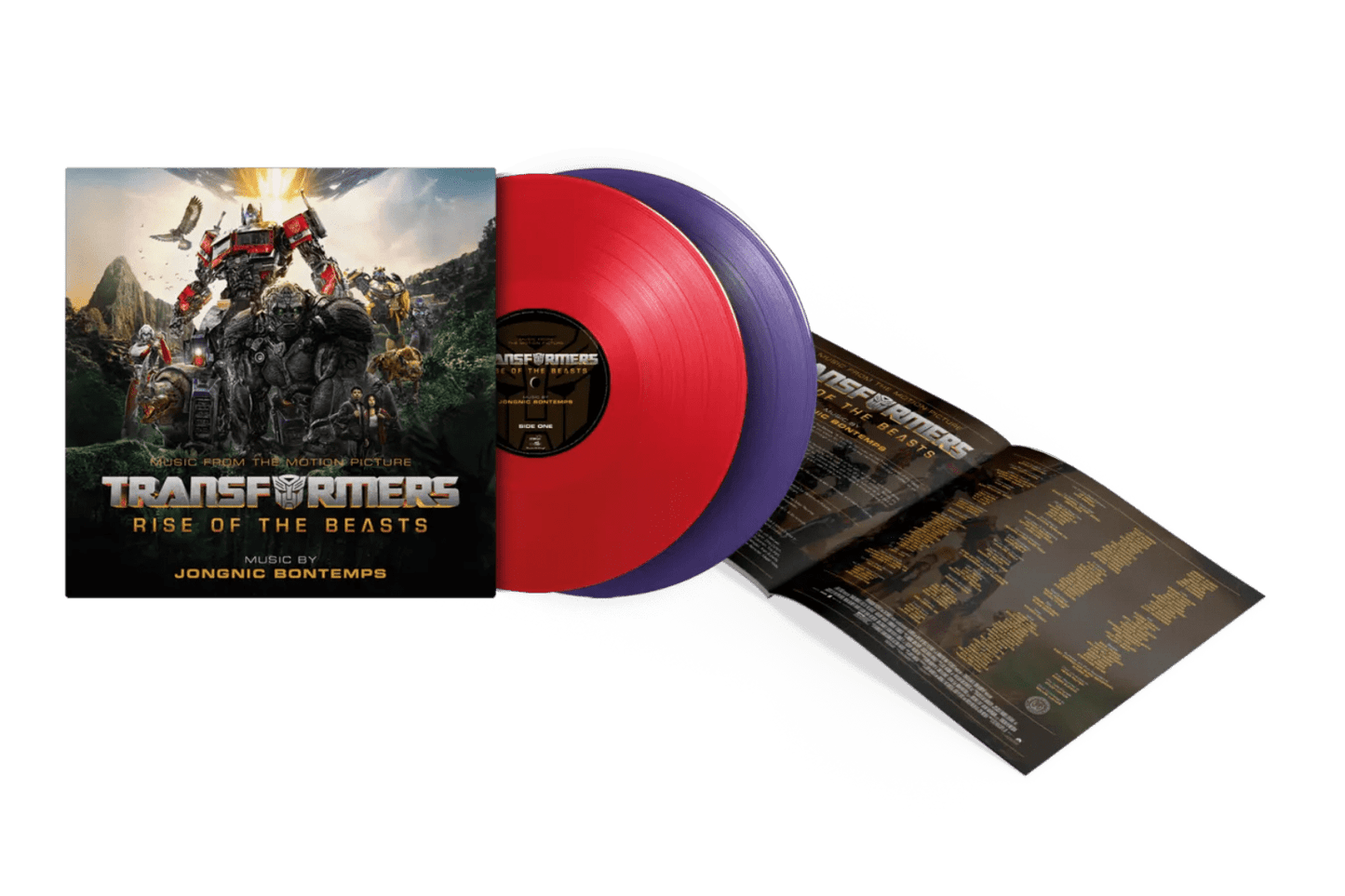 Autobots Red and Decepticons Purple vinyl soundtrack set