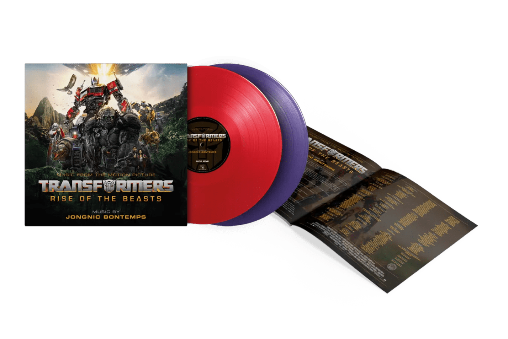 Autobots Red and Decepticons Purple vinyl soundtrack set