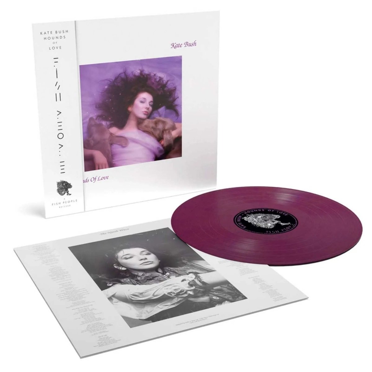 Limited edition Kate Bush Hounds Of Love raspberry vinyl LP