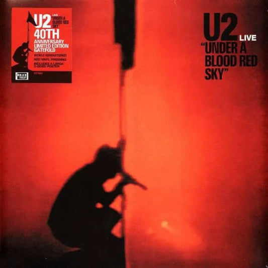 U2 Under A Blood Red Sky LP red vinyl live album cover artwork