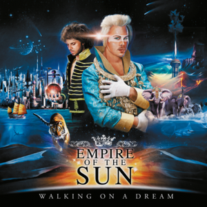Empire of the Sun Walking On A Dream LP mustard vinyl edition cover.