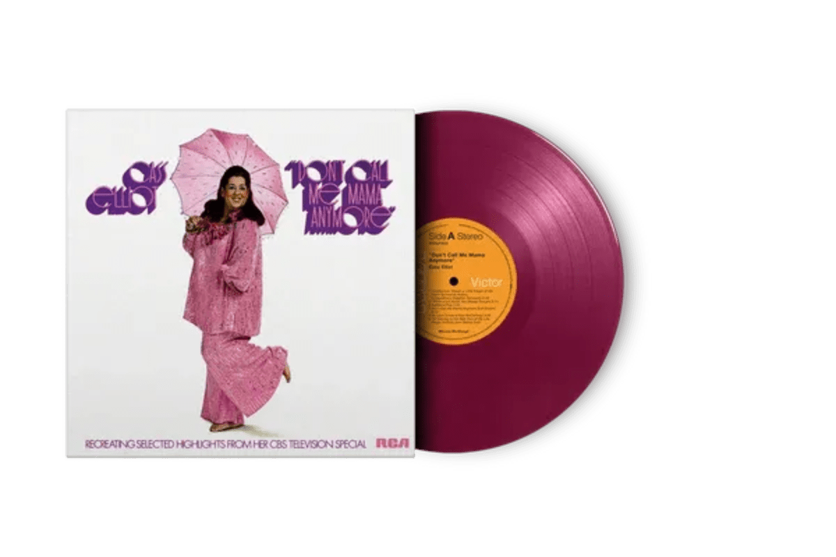 Translucent purple vinyl pressing of Cass Elliot’s Don’t Call Me Mama Anymore limited to 1000 copies

