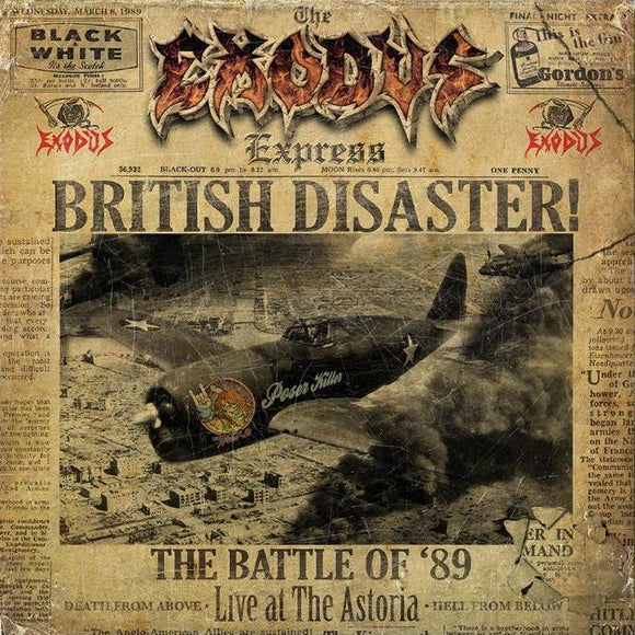 Exodus - Disaster:The Battle Of ‘89: (Live At The Astoria (6153291) 2 LP Set Gold Vinyl Due 31sy May