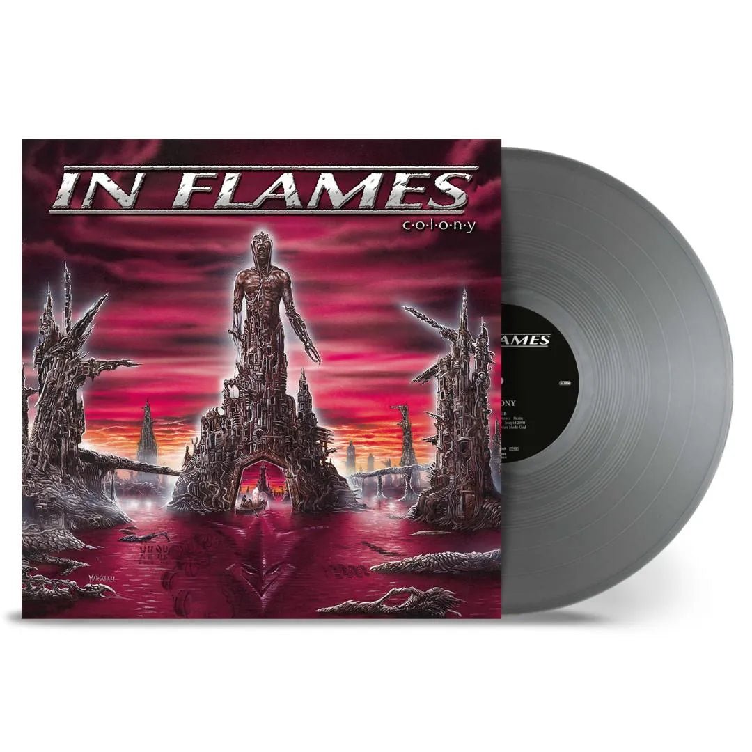 In Flames Colony silver vinyl LP Gothenburg metal classic record