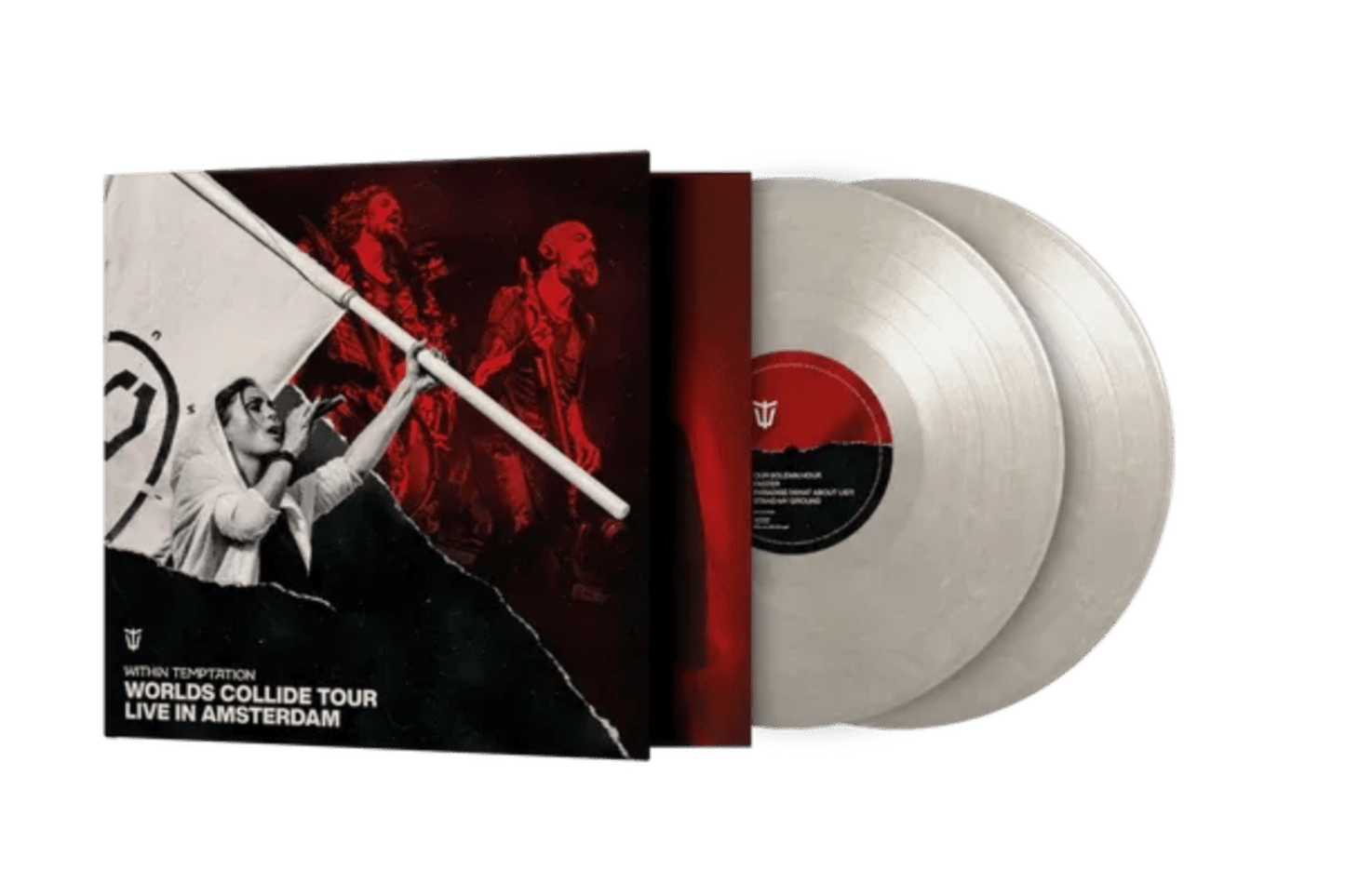 Worlds Collide Tour live 2022 by Within Temptation on marbled white vinyl

