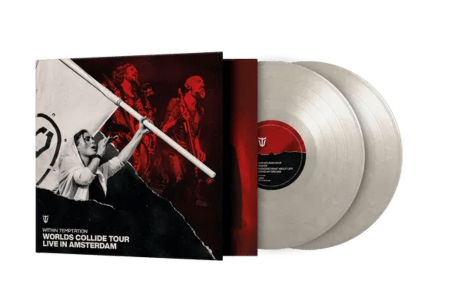 Worlds Collide Tour live 2022 by Within Temptation on marbled white vinyl

