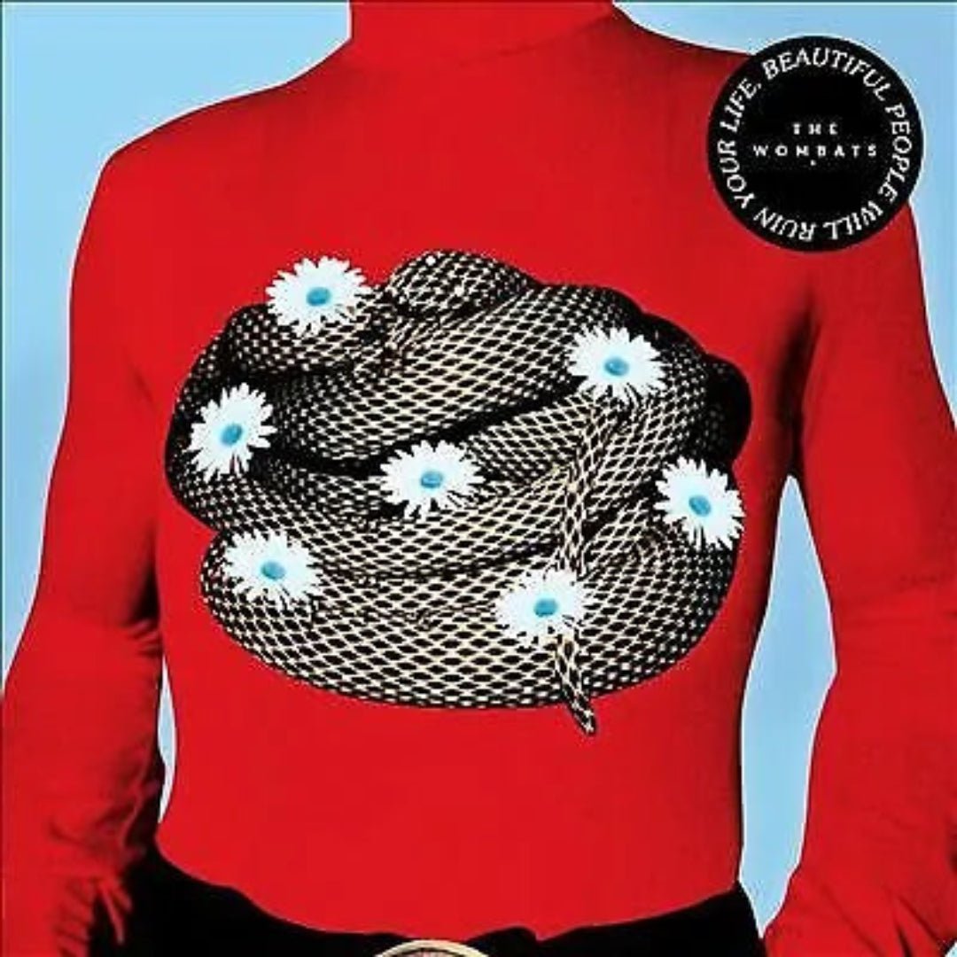 The Wombats Beautiful People Will Ruin Your Life clear vinyl LP album cover artwork