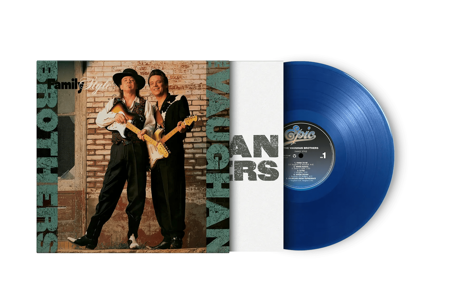 The Vaughan Brothers Family Style LP on limited blue coloured vinyl