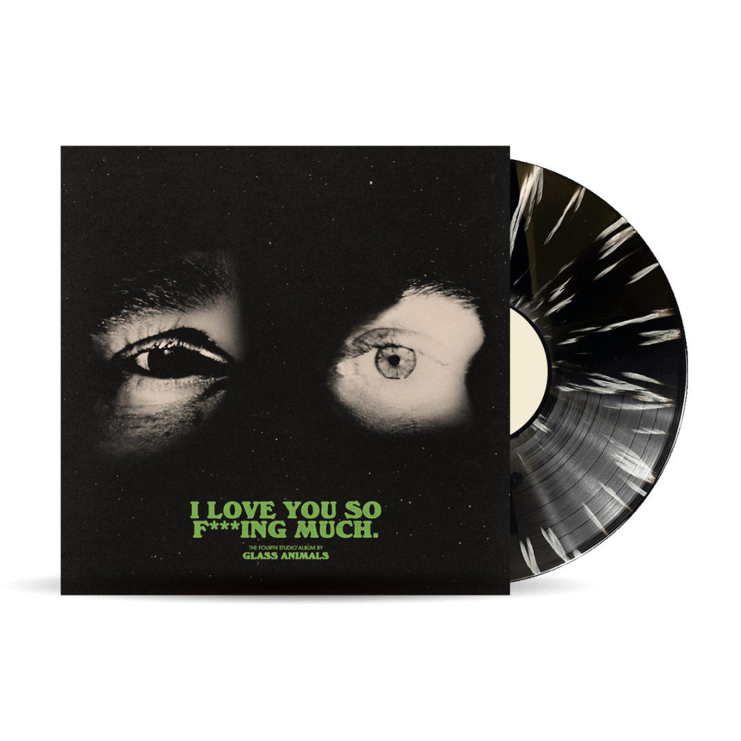Love You So F**ing Much LP by Glass Animals pressed on splatter effect vinyl.*