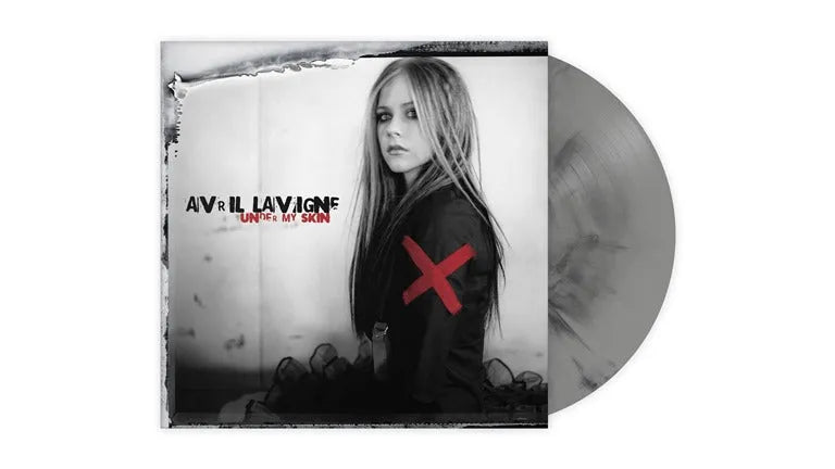 Avril Lavigne - Under My Skin LP Silver Grey & Black Marbled Vinyl - 2 - LP - Orchard Records
