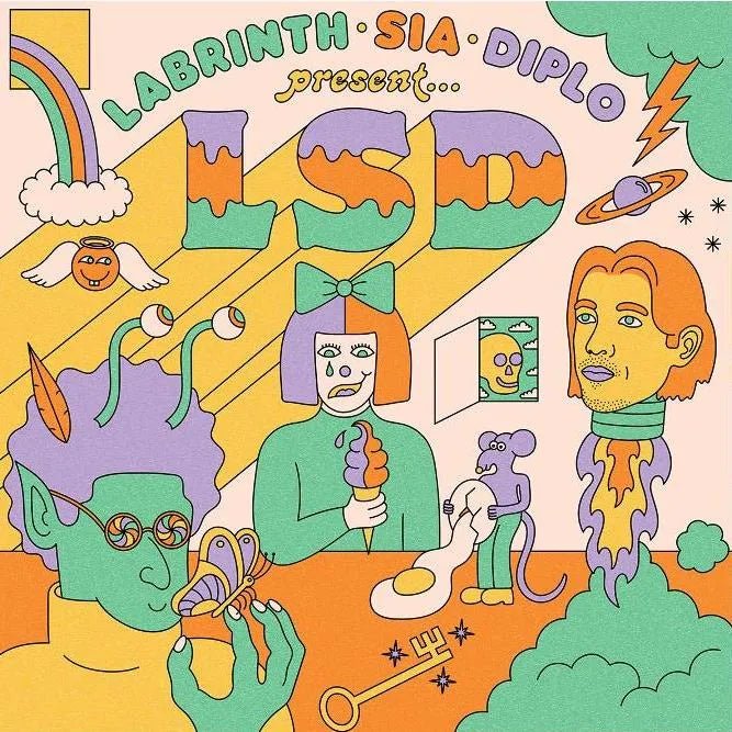 LSD - Labrinth, Sia & Diplo Present LP Sea Glass Vinyl - 3 - LP - Orchard Records
