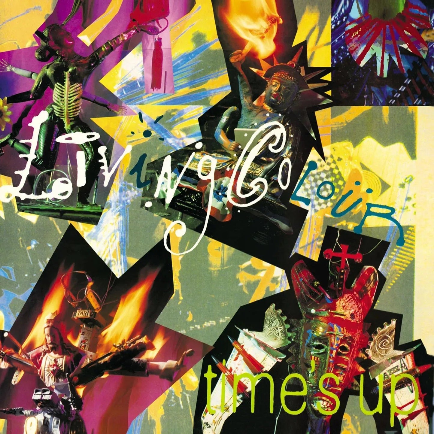 Living Colour Time’s Up 1990 album black vinyl with insert