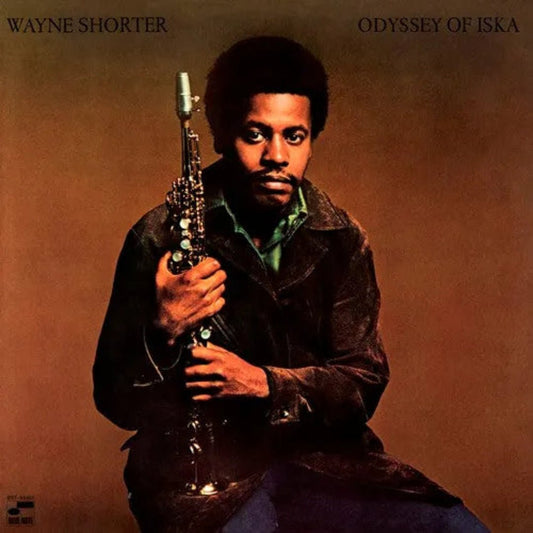 Wayne Shorter Odyssey of Iska Tone Poet LP cover with abstract artwork