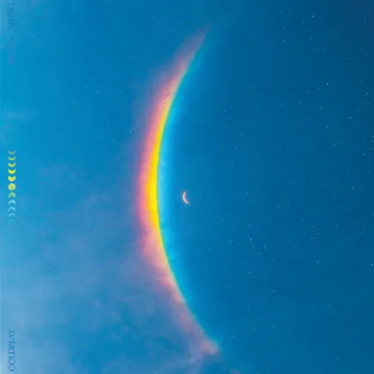 Coldplay Moon Music Eco LP clear vinyl album cover atmospheric pop record
