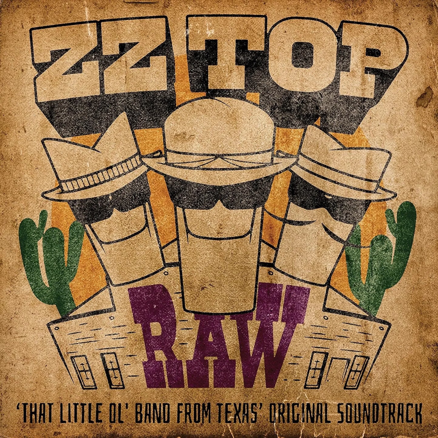 ZZ Top RAW CD featuring Gruene Hall performances with Gibbons, Beard & Hill