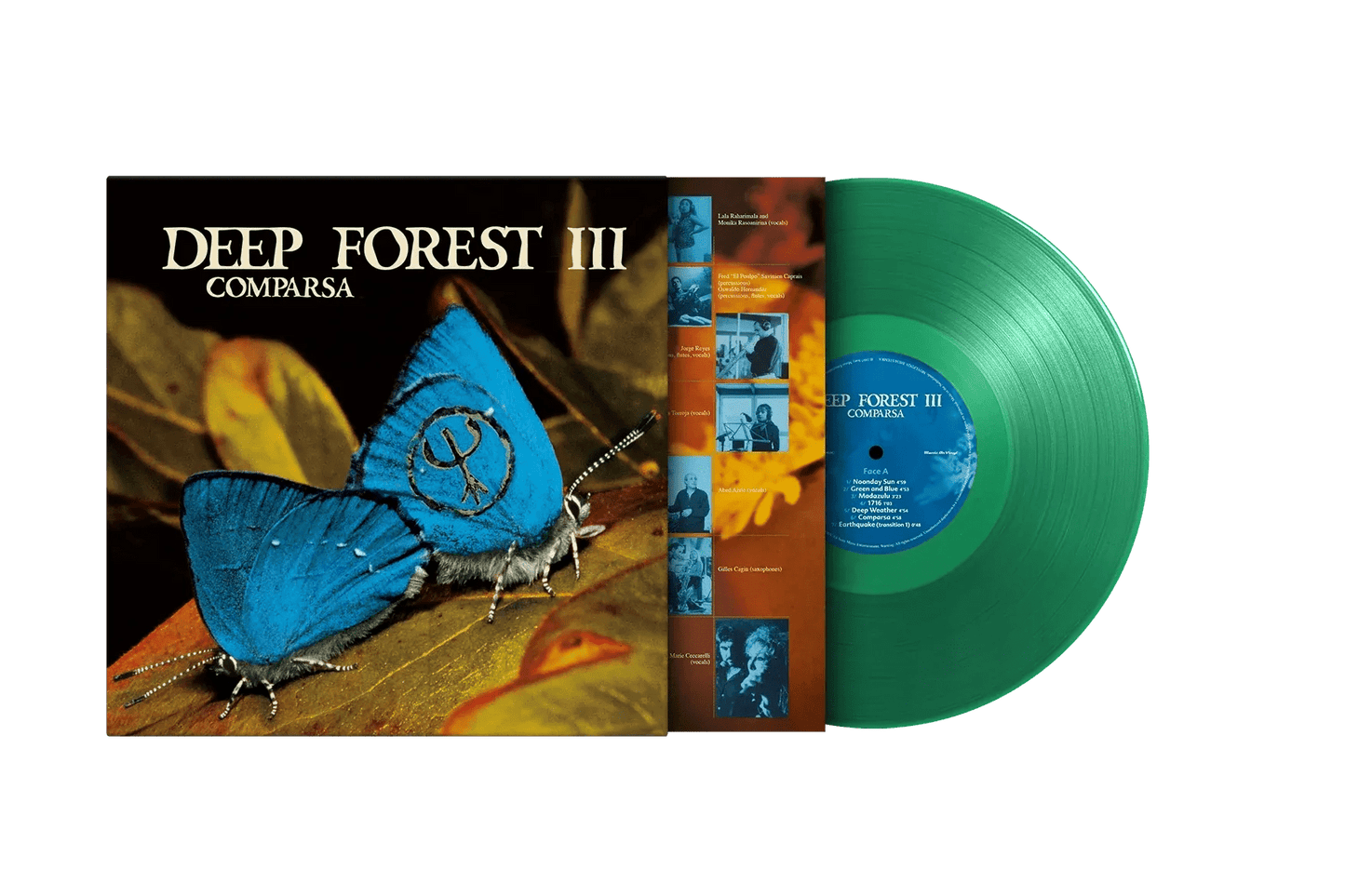Comparsa album cover by Deep Forest featuring Latin and Caribbean world music beats