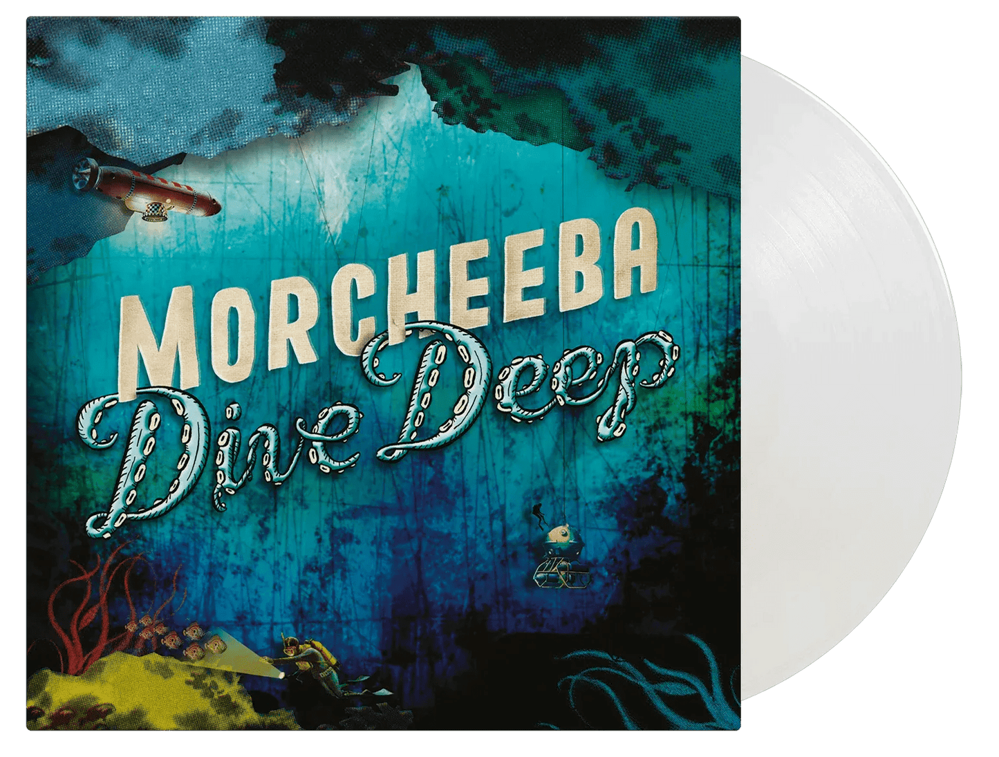 Limited edition Morcheeba Dive Deep album pressed on crystal clear coloured vinyl

