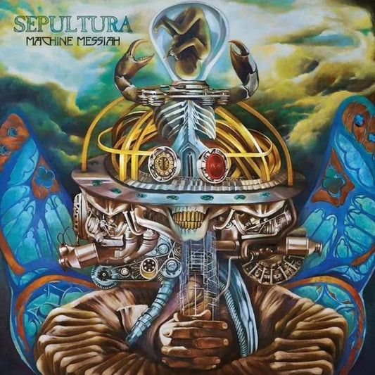 Sepultura Machine Messiah 2 LP ruby red vinyl album cover artwork