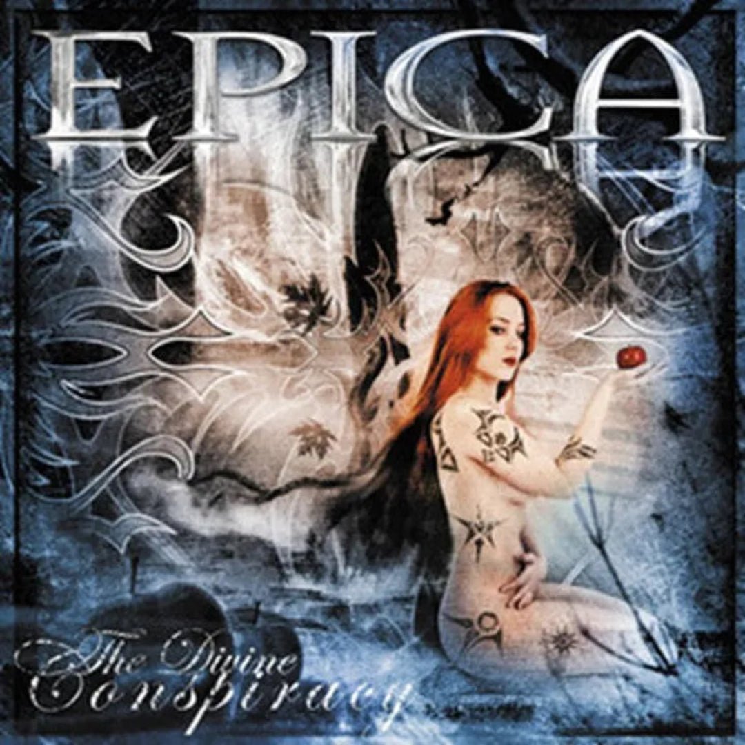 Epica The Divine Conspiracy 2LP magenta black marbled vinyl album cover