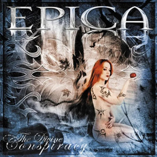 Epica The Divine Conspiracy 2LP magenta black marbled vinyl album cover
