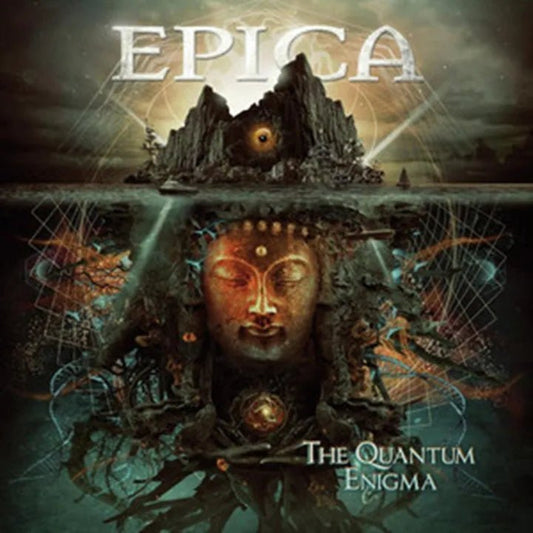 Epica The Quantum Enigma 2 LP yellow and red marbled vinyl album artwork