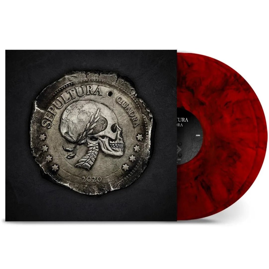 Quadra by Sepultura double LP ruby red marbled vinyl record set