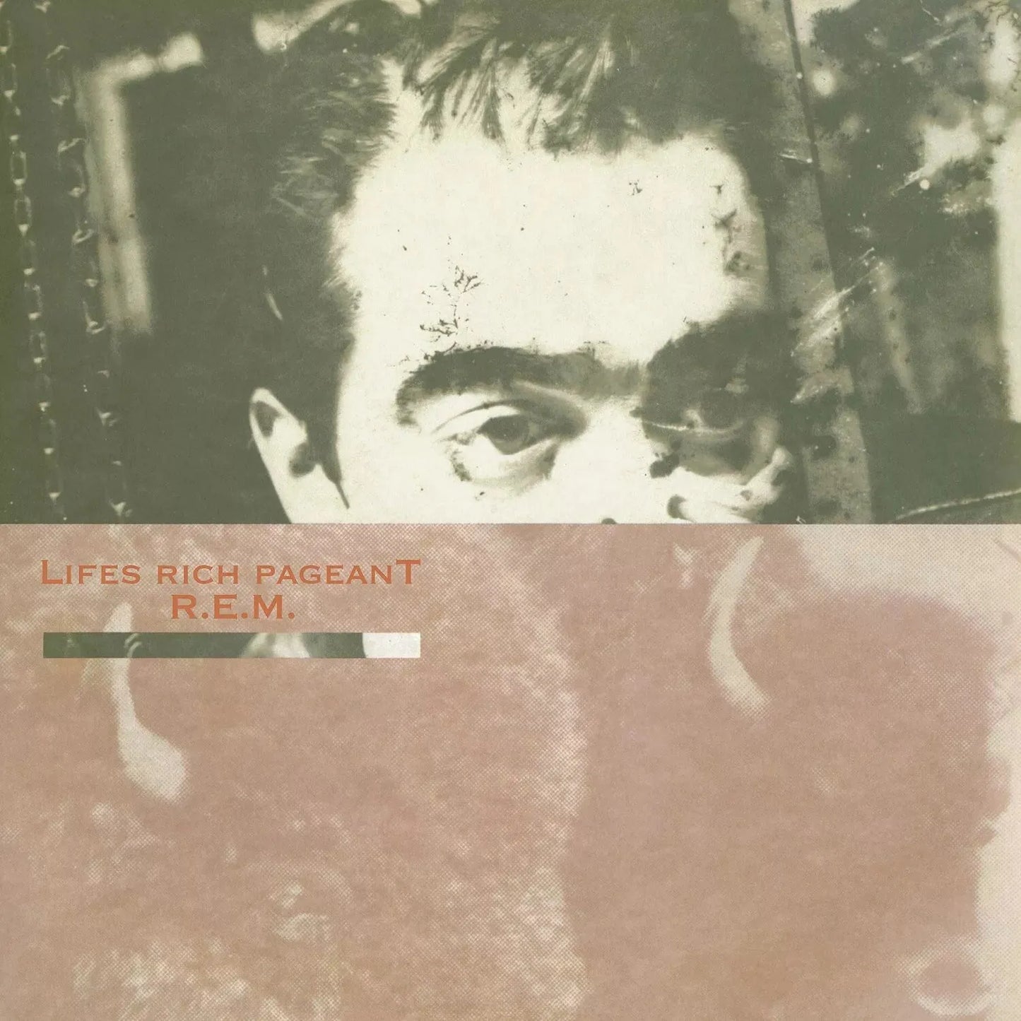 R.E.M. Life’s Rich Pageant vinyl LP album front cover artwork