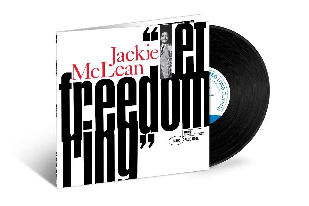 Jackie McLean Let Freedom Ring vinyl record sleeve Blue Note jazz LP edition