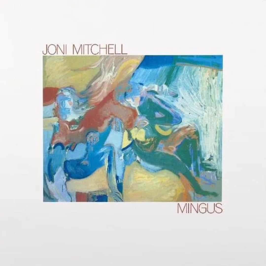Joni Mitchell Mingus LP light blue vinyl jazz fusion album cover artwork