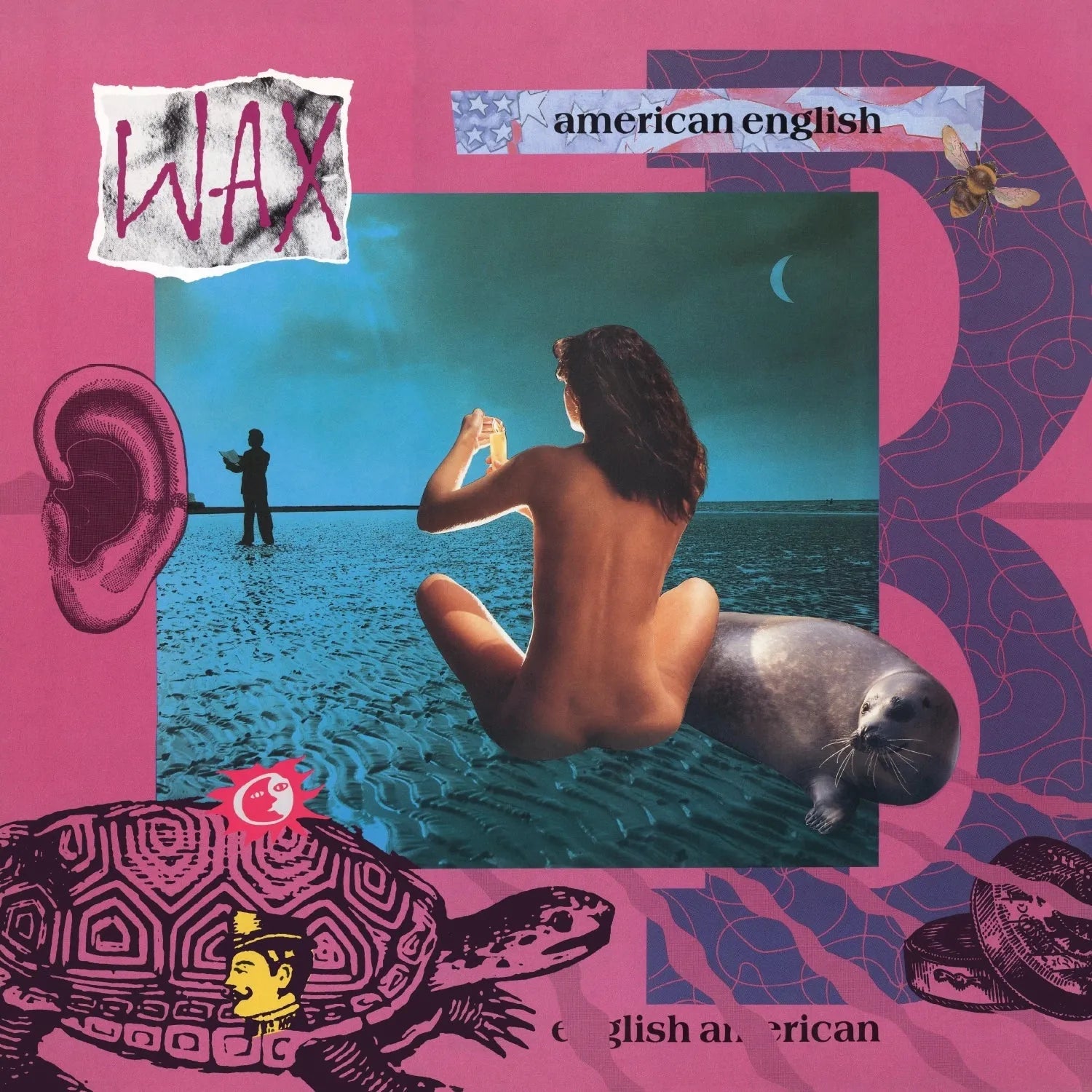 Wax American English vinyl LP pink and purple marbled limited edition collectible