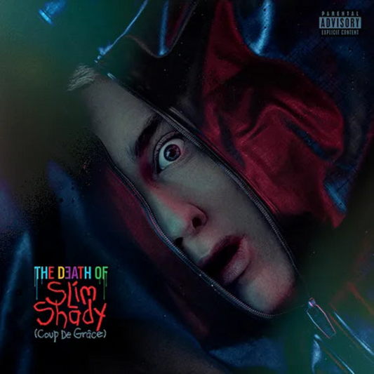 Eminem The Death of Slim Shady Coup De Grâce 2 LP red and blue vinyl