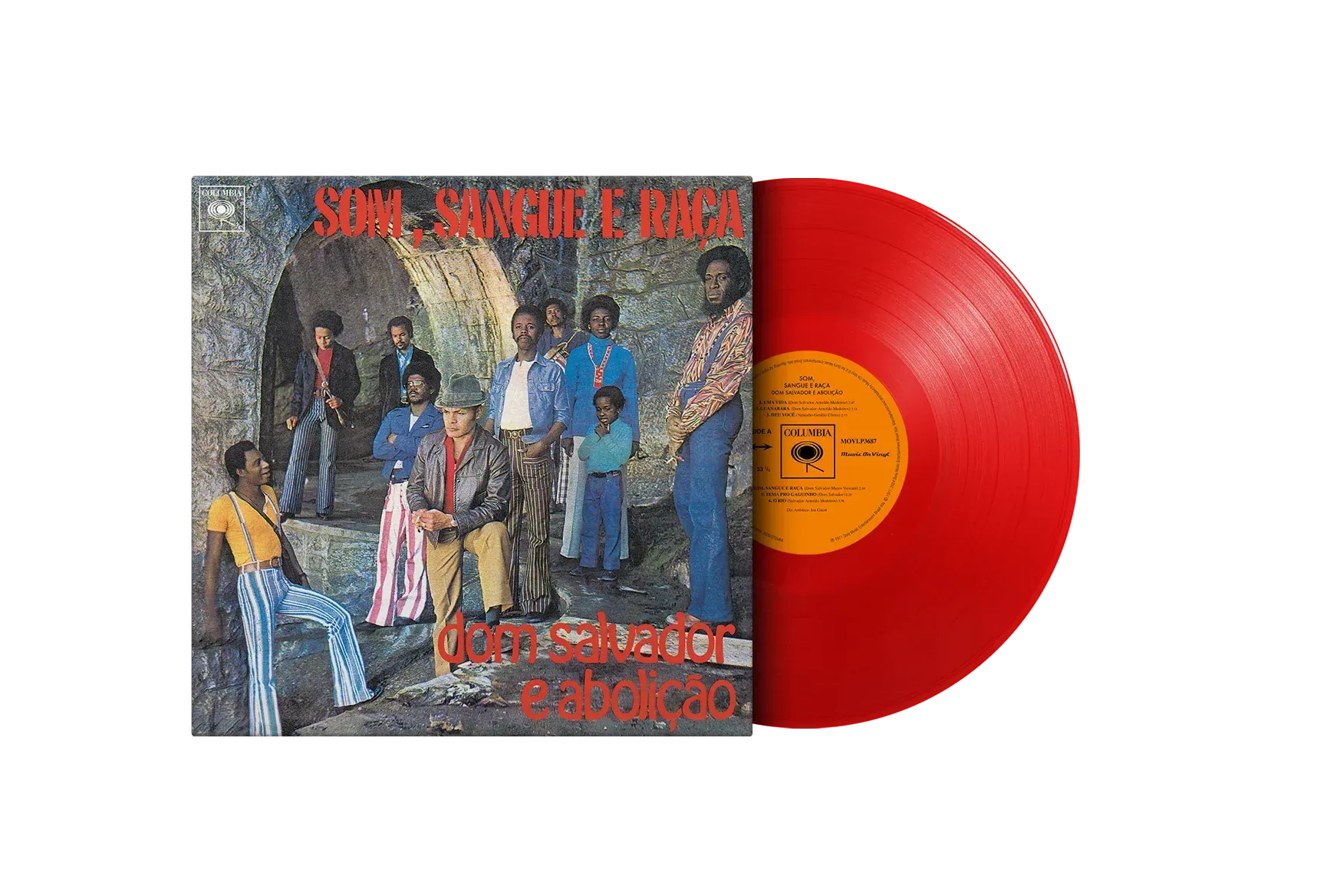 Limited red vinyl of Brazilian samba-soul classic Som, Sangue e Raça
