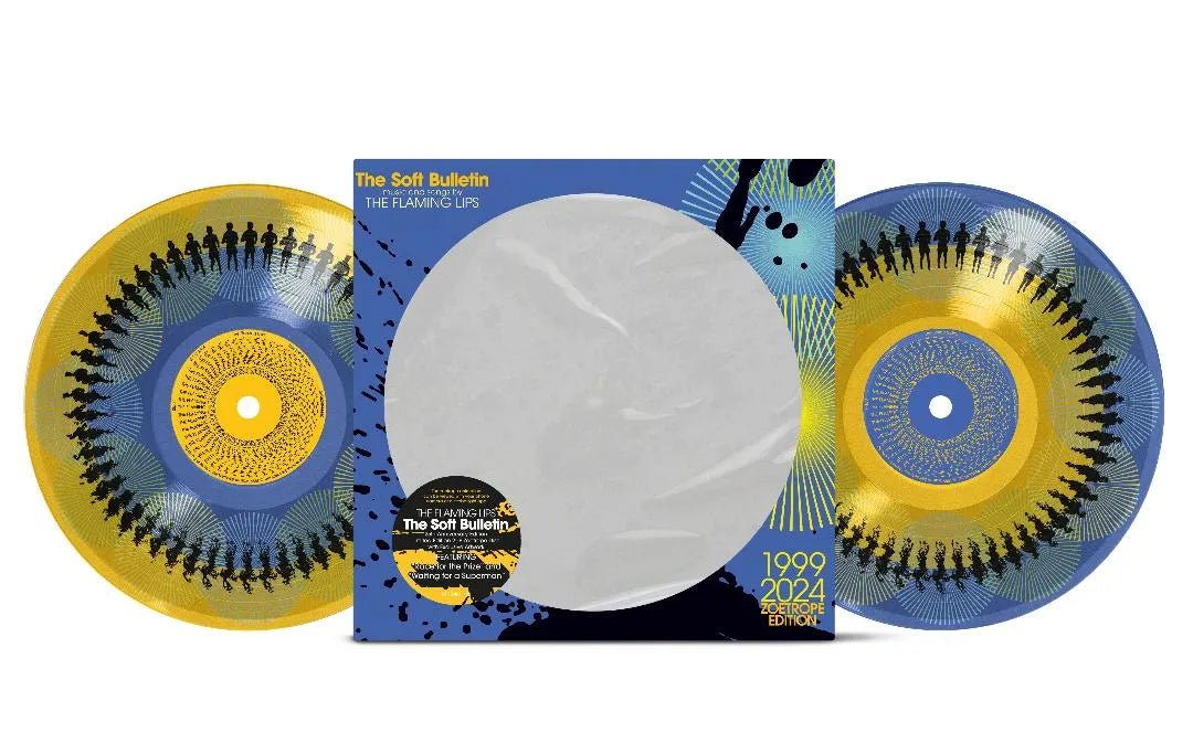 The Flaming Lips Soft Bulletin 2LP zoetrope vinyl gatefold collector edition