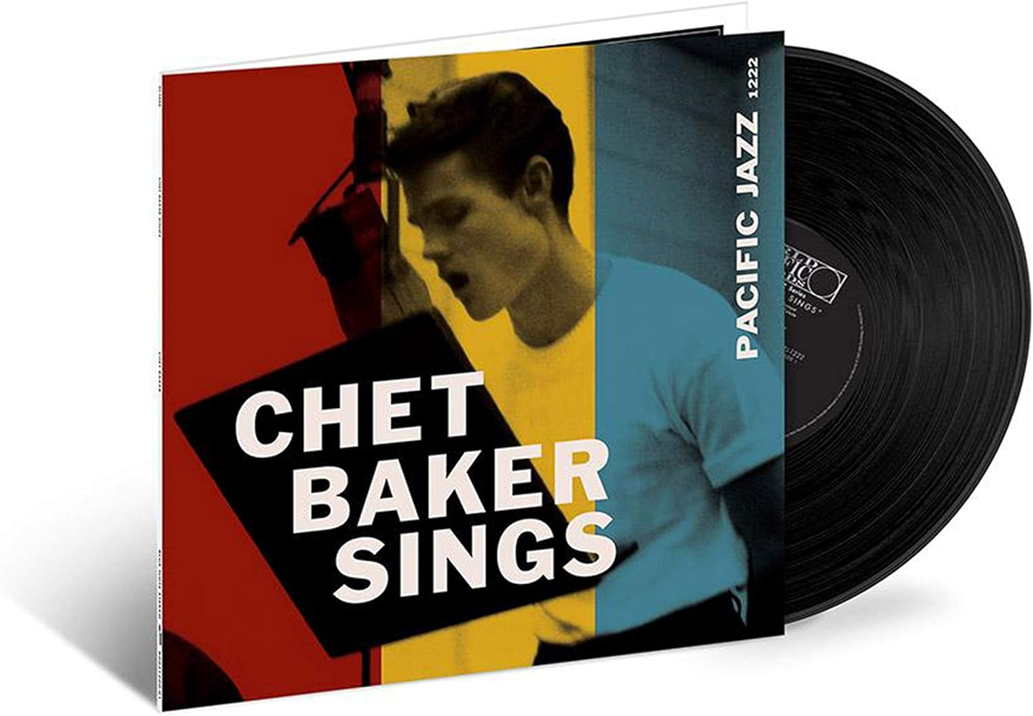 Chet Baker vinyl LP Sings cool jazz standards record sleeve design