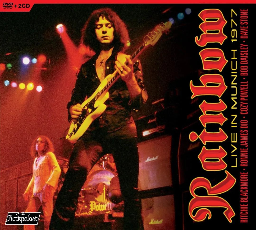 Rainbow Live in Munich 1977 2CD DVD set classic hard rock concert artwork deluxe pack