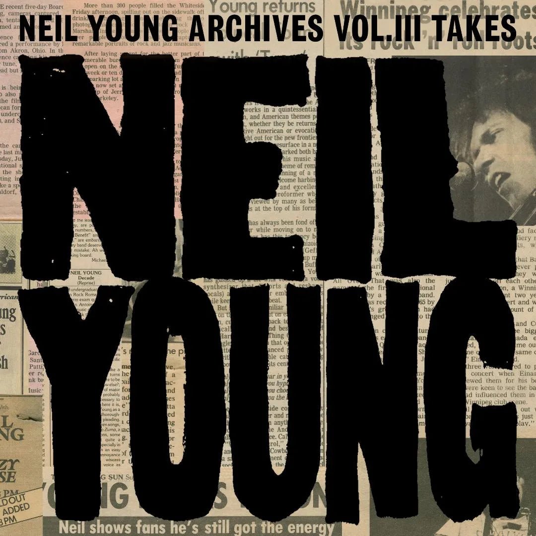 Neil Young Archives Volume III Takes 2 LP vinyl archival album set