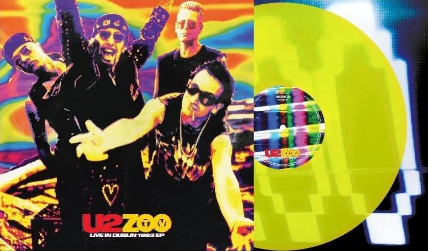 ZOO TV Live Dublin 1993 by U2 EP yellow vinyl alternative rock performance