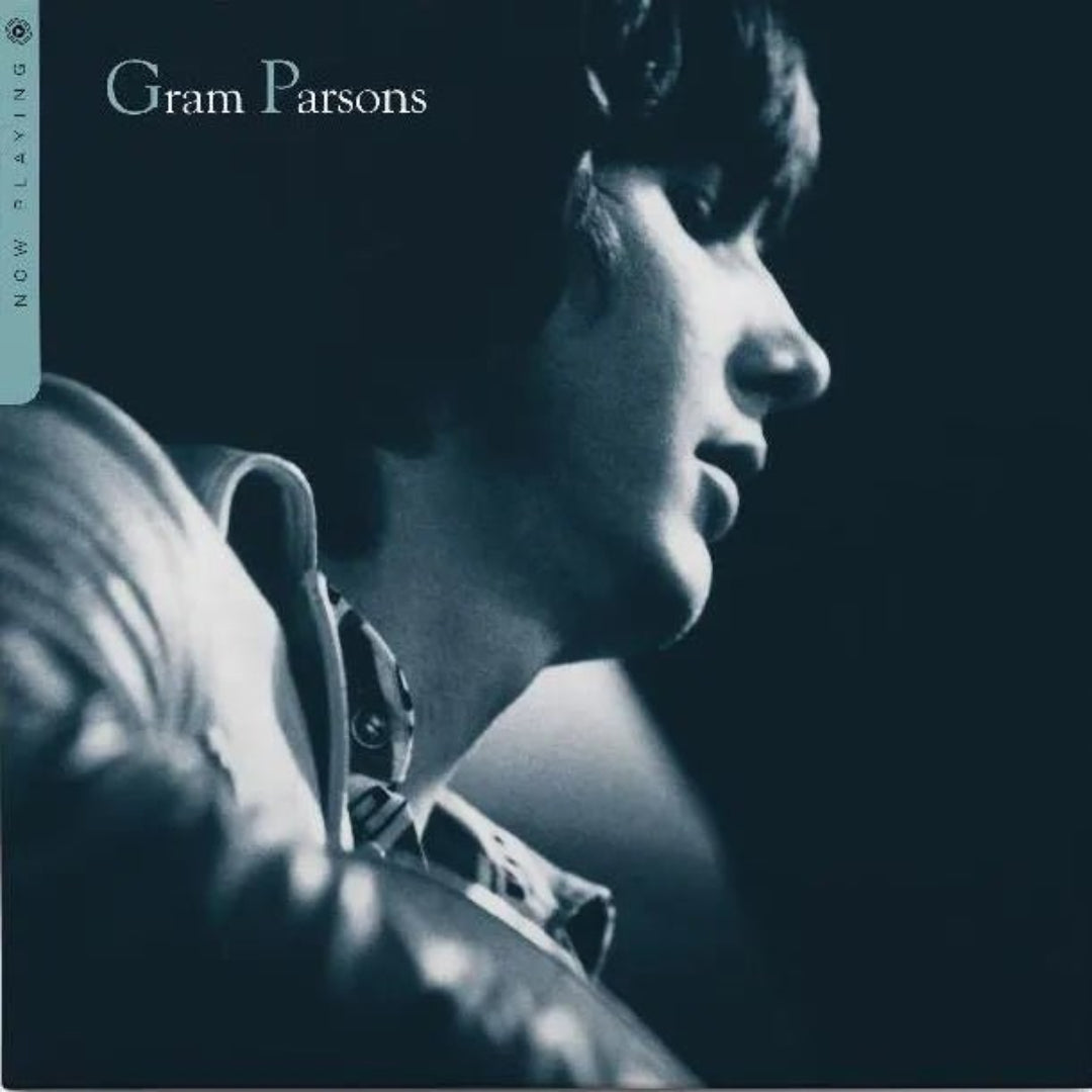 Gram Parsons Now Playing light blue vinyl LP country rock compilation album