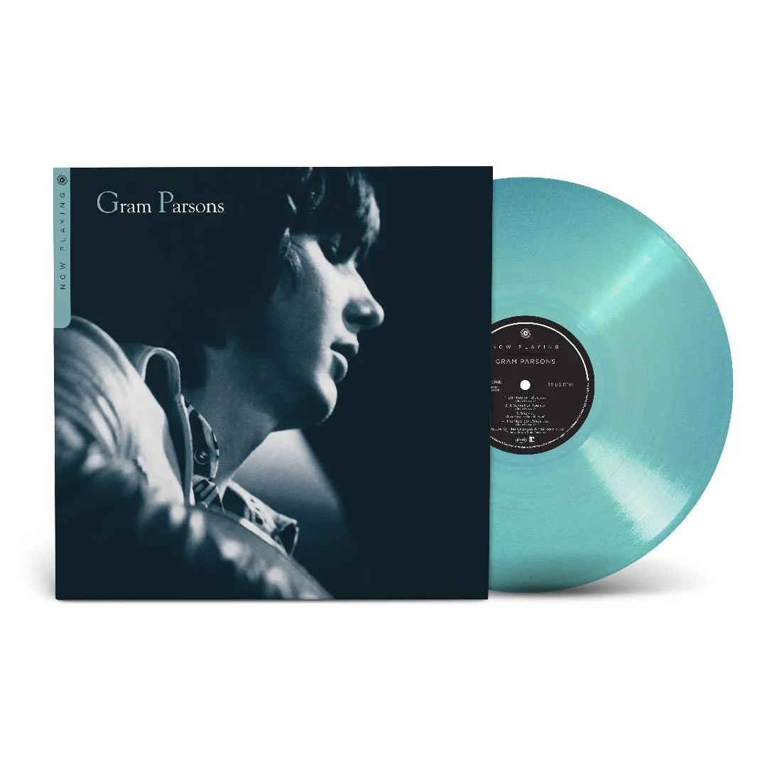 Now Playing by Gram Parsons LP light blue vinyl featuring Americana music