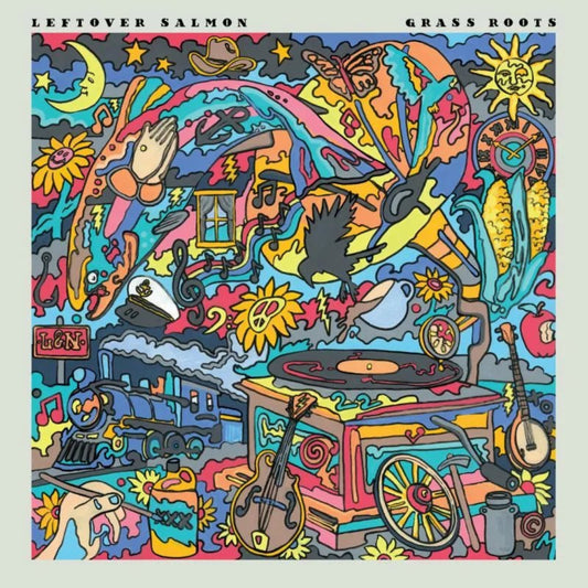 Leftover Salmon Grass Roots banana yellow vinyl LP jam band bluegrass album