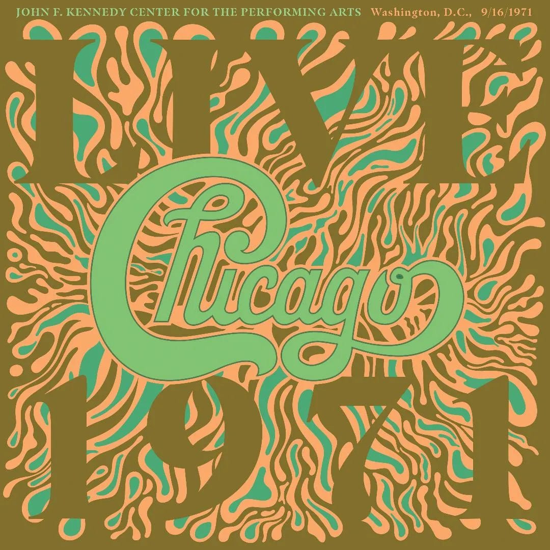 Chicago live Washington DC 1971 4LP vinyl set featuring brass rock fusion concert
